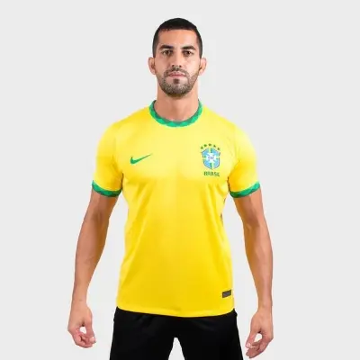 Picture of Brazil Half sleeve jersey 2022 Brazil - Home Jersey for Men(Yellow)
