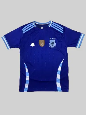 Picture of Argentina Copa America Jersey 2024 ( 3 Star )Half Sleeve Premium Quality With Embroidery(Blue)