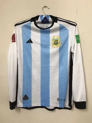 Picture of Argentina Player Edition Official World Cup Jersey 2022 - (With Embroidery) - Both Part Print - Exactly same like official jersey - Argentina Jersey 2022 World Cup(Antique White)