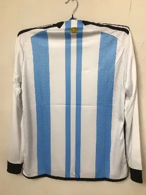 Picture of Argentina Player Edition Official World Cup Jersey 2022 - (With Embroidery) - Both Part Print - Exactly same like official jersey - Argentina Jersey 2022 World Cup(Antique White)