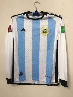 Picture of Argentina Player Edition Official World Cup Jersey 2022 - (With Embroidery) - Both Part Print - Exactly same like official jersey - Argentina Jersey 2022 World Cup(Antique White)