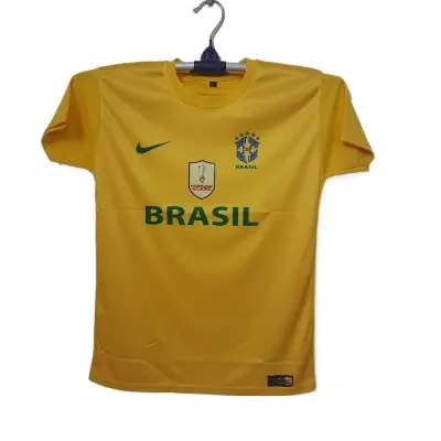 Picture of Brazil National Football Team Jersey For Kids (Premium)(Yellow)