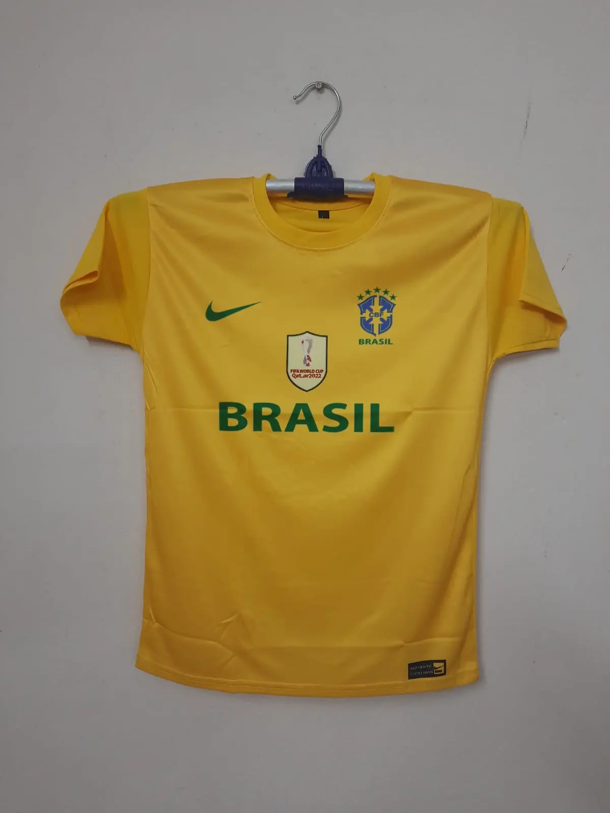 Picture of Brazil National Football Team Jersey For Kids (Premium)(Yellow)