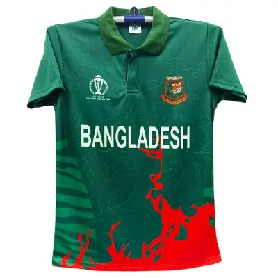 Picture of বাংলাদেশ বিশ্বকাপ জাতীয় ক্রিকেট দলের প্রিমিয়াম জার্সি - bangladesh cricket jersey(Green)