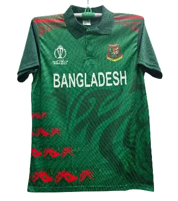Picture of Bangladesh World Cup Cricket Team Jersey , Premium Quality Collar Jersey 2023-24(Green)