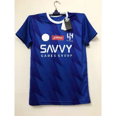 Picture of Al Hilal New Jersey (With Embroidery ) Blue Kit ( Home) 2023/24 - Premium Neymar Jersey - Football - Saudi Club(Deep Blue)