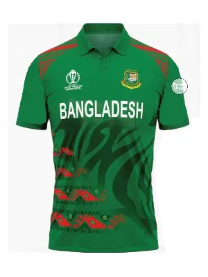 Picture of বাংলাদেশ বিশ্বকাপ জাতীয় ক্রিকেট দলের প্রিমিয়াম জার্সি - bangladesh cricket jersey(Green)