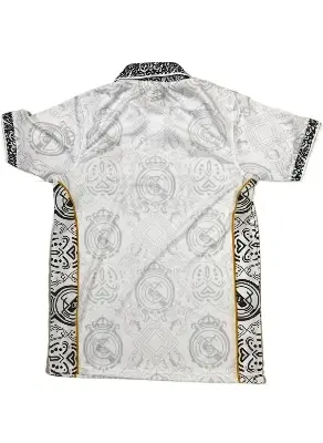 Picture of Real Madrid (With Embroidery) Premium Football Jersey Black 2024(Off White)