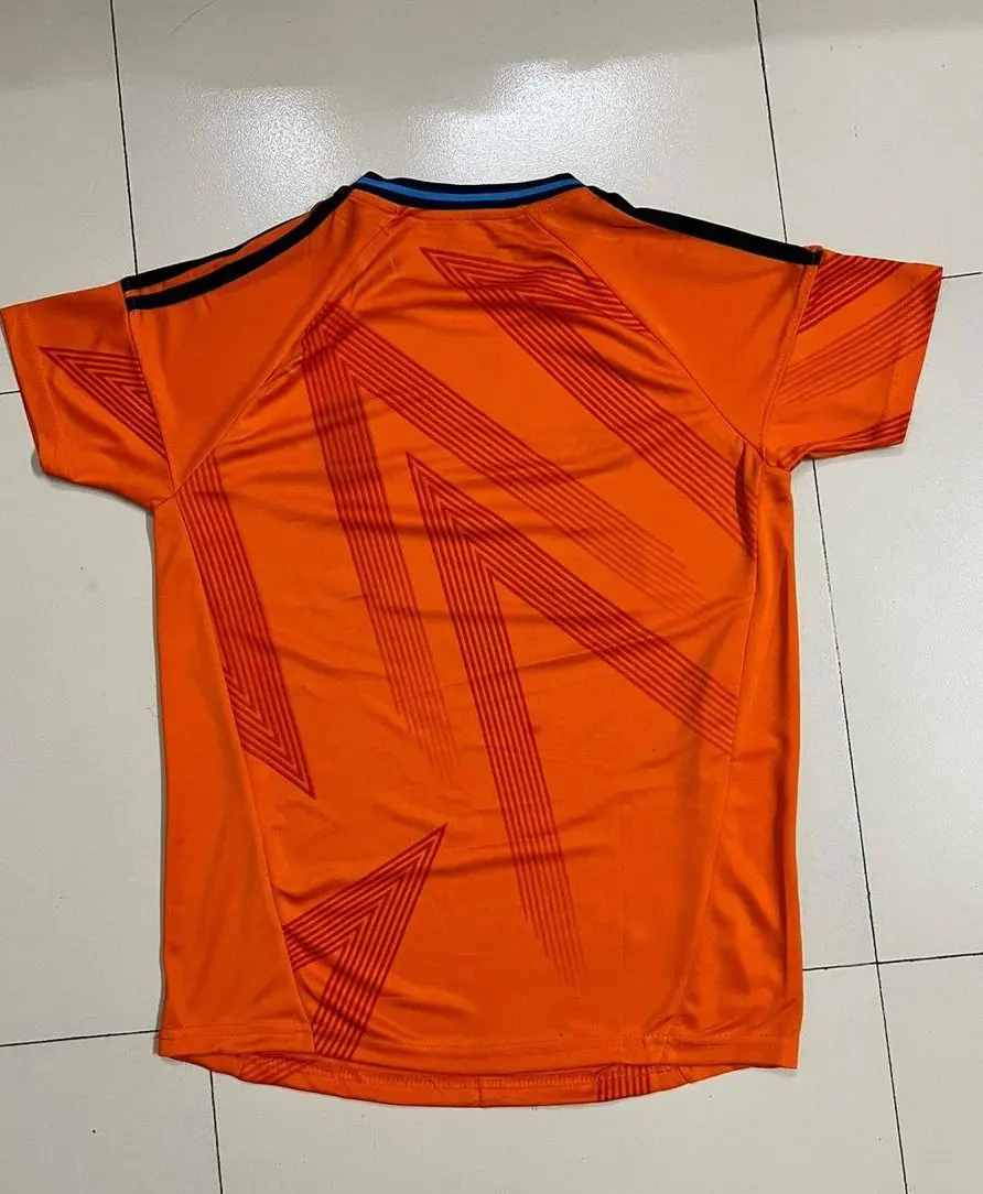 Picture of Real Madrid (With Embroidery)  Premium Spanish Club Football Jersey -  Away Kit 2024-25 -(New Season)(Orange)