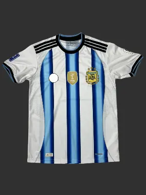 Picture of Argentina 2026 World cup Home(Embroidery) Premium National Team Football Jersey - Half Sleeve(White)