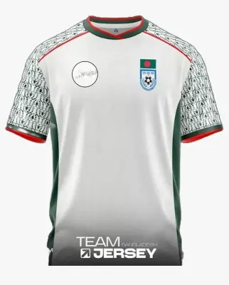 Picture of Bangladesh National Football Team (EMBROIDERY)Jersey short sleeve 2025 - BAFUFE