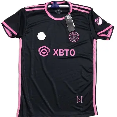 Picture of ইন্টার মিয়ামি (অ্যামব্রয়ডারি সহ প্রিমিয়াম) cf অ্যাওয়ে জার্সি 24/25-মেসি জার্সি - inter miami jersey- Full Sleeve