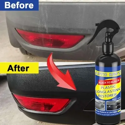 Picture of Car Plastic Restorer Coating Agent Auto Plastic Rubber Exterior Repair Clean Refresh Restoration Agent Black Shine Seal