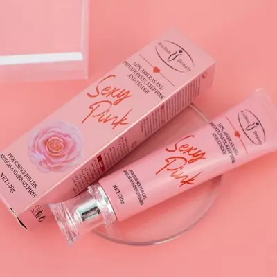 Picture of Pink Areola Whitening Cream Armpit Whitening Cream Elbow Knee Legs Thigh Dark Skin Lightening Private Parts Whitening Gel