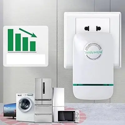 Picture of Electricity Saving Box Stop Watt Stopwatt Energy Saving Device Sa(White)