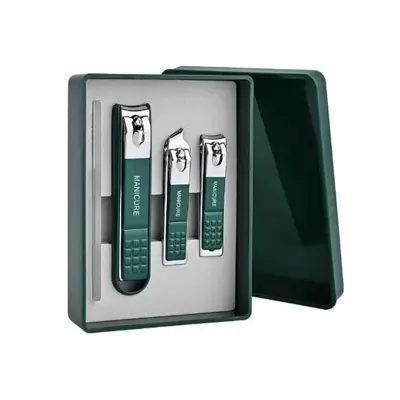 Picture of 4pcs/set Nail Clippers With Nail File Set Sharp Edge Fingernail And Toenail Clipper Cutter Nail File