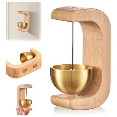 Picture of Wooden Wind Chime Door Bell for all(Brown)