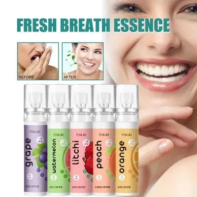 Picture of Cuiju brand oral instant breath Freshener Mouth sprays for bad smell - help to keep away from Mouth Ulcers with various fruit flavors remove Bad Smells(mouth freshener)