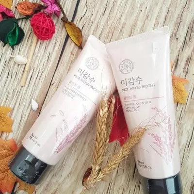 Picture of The Face Shop Rice Water Bright Foaming Cleanser-150ml(Brown)