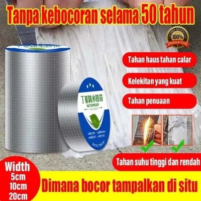 Picture of Waterproof for 50years Anti Leakage Waterproof Aluminum Tape Foil Waterproof Roof Tape Waterproof Tape Anti Leaking [Extra Stick] (দৈর্ঘ্য ১০ ফিট, প্রস্থ ২ ইঞ্চি)(Silver)