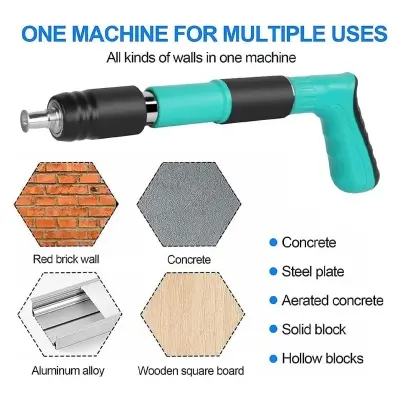 Picture of Nail Gun Original Heavy Duty Manual Steel Nails Gun For clamp fastene Wall/Tufting (Paku Gun)Nail Gun set