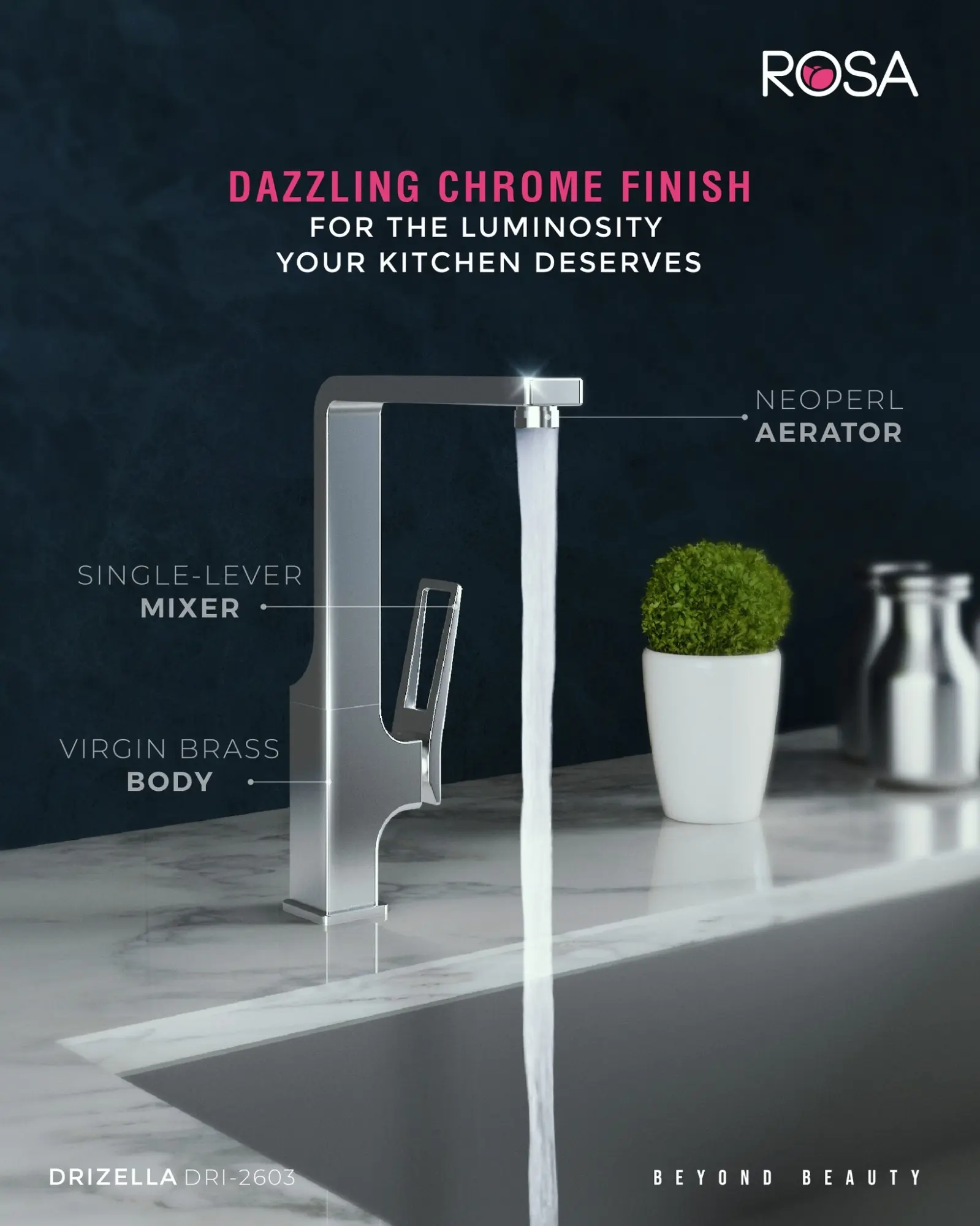 Picture of ROSA Drizella Single Lever Sink Mixer DRI-2603