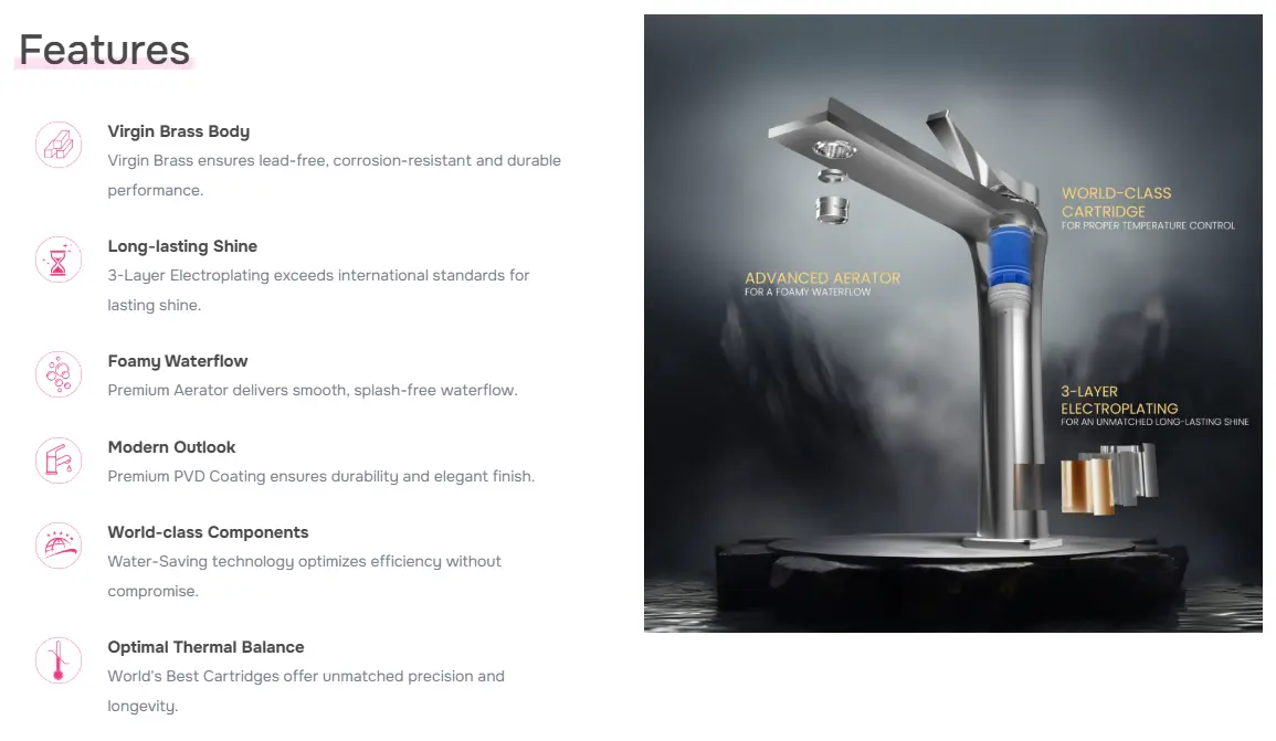 Picture of ROSA Innova Single Lever Sink Mixer INO-2703