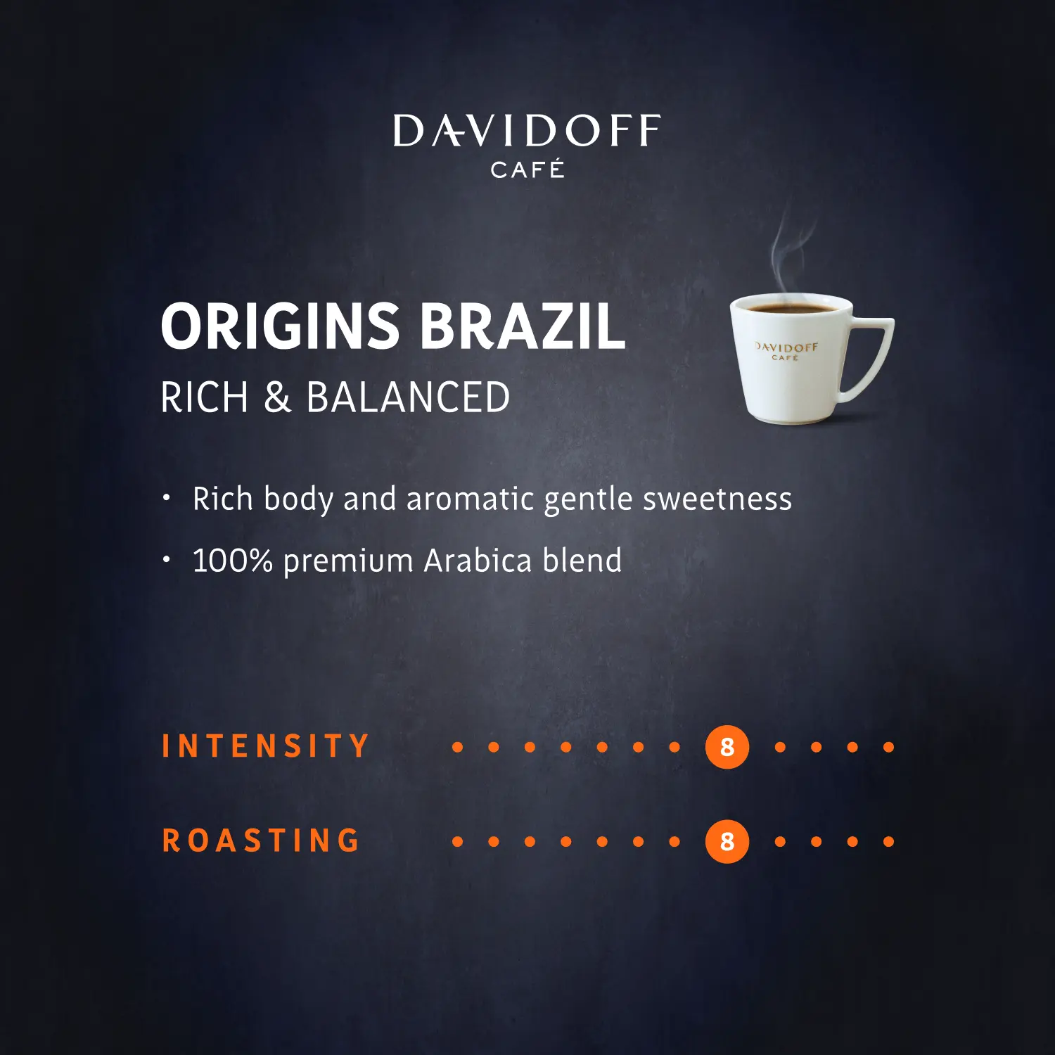 Picture of DAVIDOFF COFFEE ORIGINS BRAZIL 100G