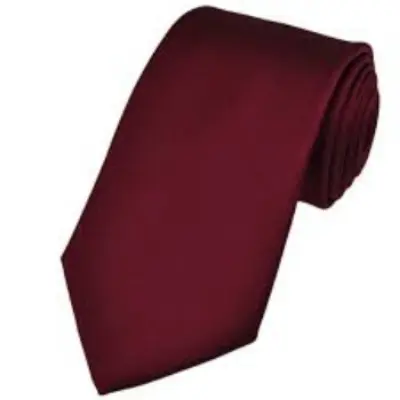 Picture of Black New Mens Solid Color Black Ties.