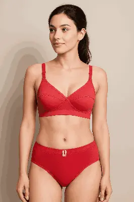 Picture of Soft Stylish Streachable Bra and panty set. ● 🌸 প্রতিদিনের জন্য সফট ও আরামদায়ক স্ট্রেচেবল ব্রা-প্যান্টি সেট! 🌸 আরাম, ফিটিং আর স্টাইল এখন একসাথেই!🌸