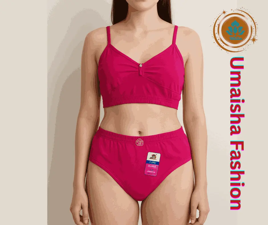 Picture of Girls Matching Underwear Set Cotton Bra and Panty. ● 📣 স্কুল/কলেজের মেয়েদের জন্য পারফেক্ট  সুতি ব্রা-প্যান্টি সেট।