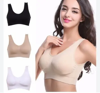 Picture of Stretchable Seamless Air Bra - Selected Pack for Comfort for Women - 1 Pieces. ☘️ উমাইশা ফ্যাশান প্রেজেন্টস – আরামদায়ক এয়ার ব্রা, Air Bra.. Air Bra এয়ার ব্রা হল এমন একটি আধুনিক অন্তর্বাস যা আরাম এবং স্টাইলকে একসঙ্গে নিয়ে আসে।