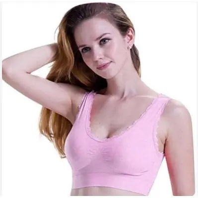 Picture of Stretchable Seamless Air Bra - Selected Pack for Comfort for Women - 1 Pieces. ☘️ উমাইশা ফ্যাশান প্রেজেন্টস – আরামদায়ক এয়ার ব্রা, Air Bra.. Air Bra এয়ার ব্রা হল এমন একটি আধুনিক অন্তর্বাস যা আরাম এবং স্টাইলকে একসঙ্গে নিয়ে আসে।