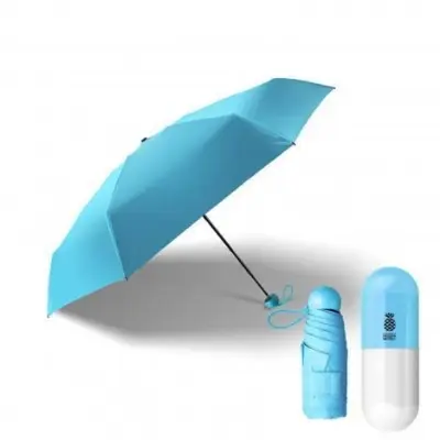 Picture of 7" Mini Folding Capsule Umbrella With Cute Capsule Case