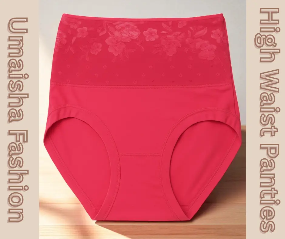 Picture of Women Underwear High Waist Cotton Panties Full Coverage Ladies Briefs- 1pcs - Panty