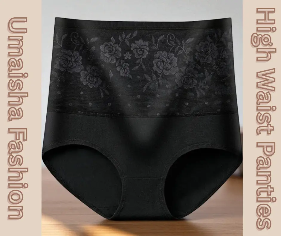 Picture of Women Underwear High Waist Cotton Panties Full Coverage Ladies Briefs- 1pcs - Panty