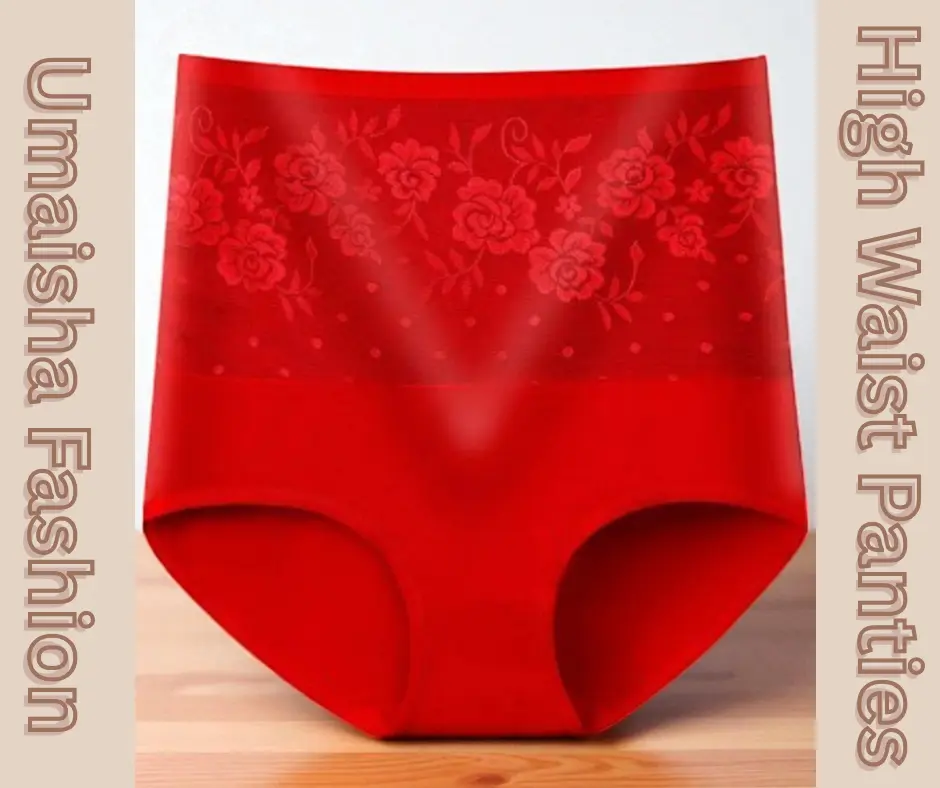 Picture of Women Underwear High Waist Cotton Panties Full Coverage Ladies Briefs- 1pcs - Panty