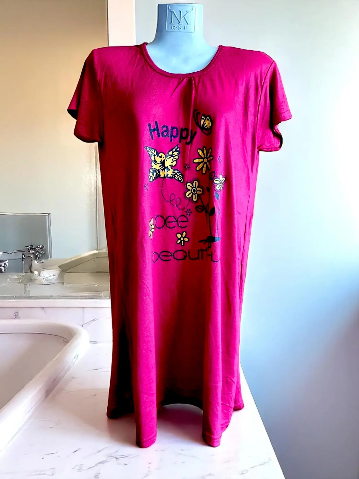 Picture of Fashionable Ladies Comfortable Casual Cotton T-Shirt - 🌷মেয়েদের সুতি কাপড়ের টি-শার্ট🌷🌷এই গরমে সুতি কাপড়ের গাঞ্জি গুলি খুব ই আরামদায়ক