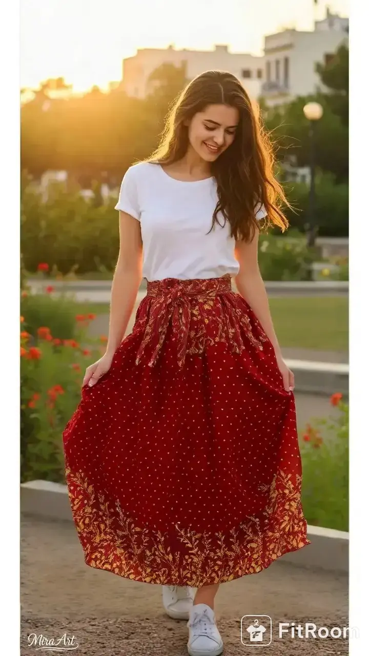 Picture of Regular Use Long Skirt For Ladies /Girls. 💐উমাইশা ফ্যাশান - ট্রেন্ডি ও স্টাইলিশ স্কার্টে আপনার ওয়ার্ড্রোবকে করুন আরও আকর্ষণীয়!💐