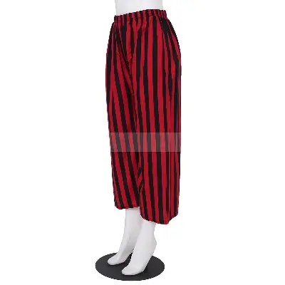 Picture of Viscose Loose Flared Wide Stripe Palazzo Plazo Pants for Women