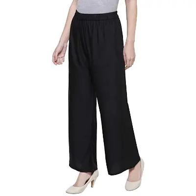 Picture of Women Plazzo Pants Summer Loose Casual Wear Plazo