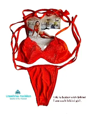 Picture of Net Bra Panty Set for Women Bikini