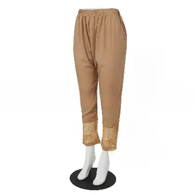 Picture of China Soft Linen Embroidered Cigare-tte C-Kat Pants Salwar for Ladies