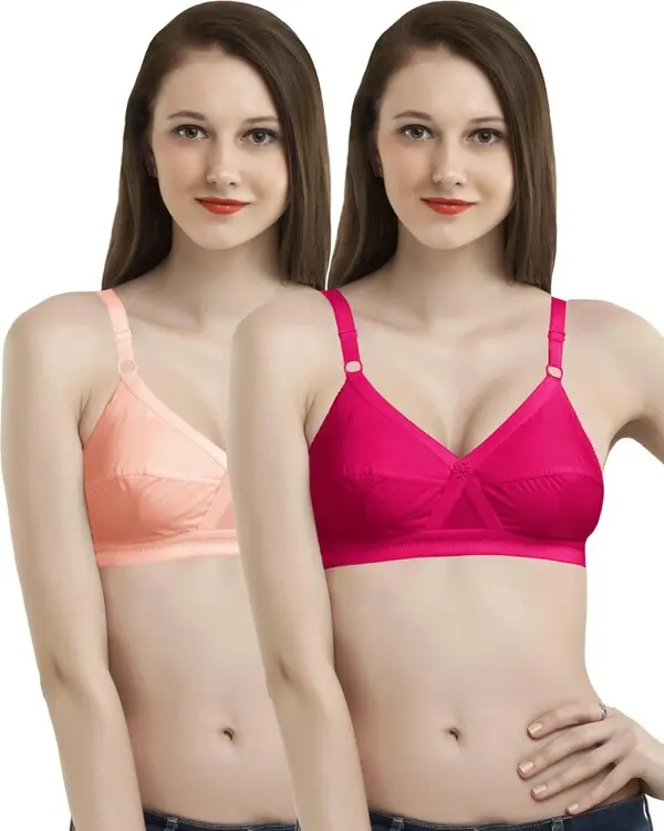 Picture of Super soft comfortable streachable bra for woman.combo pack of 2 pis