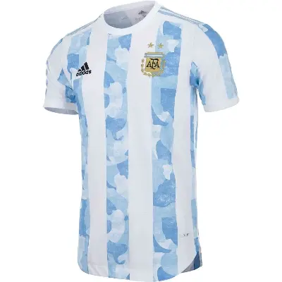 Picture of Polyester Short Sleeve Home Jersey Argentina- 2022 World Cup.