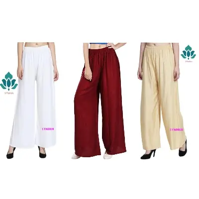 Picture of Women's Summer Speacial Soft & Stretchable Palazzo 3pcs