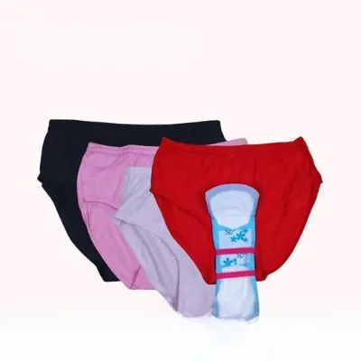 Picture of Cotton Period Panties Soft And Comfortable Fashionable Women Panty -( Combo Pack 2Pcs )