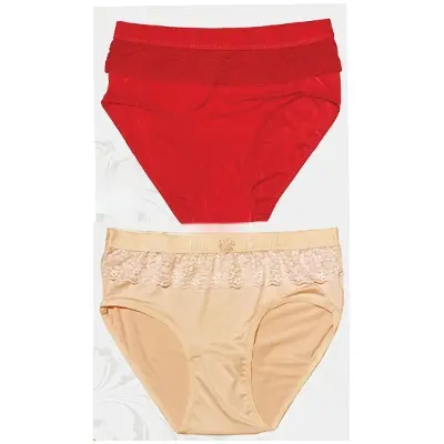 Picture of 2 (Two) Pieces Thai Premium Panty Stylish Panty  - Panty For Women - Penties