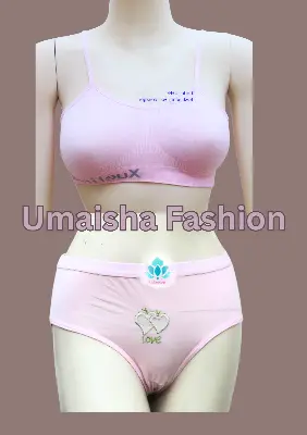 Picture of Cotton Rich Non Padded Bra And Hipster Panty Set For Teenager.● 🌸 টিনএজার মেয়েদের জন্য বিশেষ কেয়ার! 🌸 ● 👧 থাই সেমিজ ব্রা ও প্যান্টি সেটটি – স্টাইল ও কমফোর্ট একসাথে!
