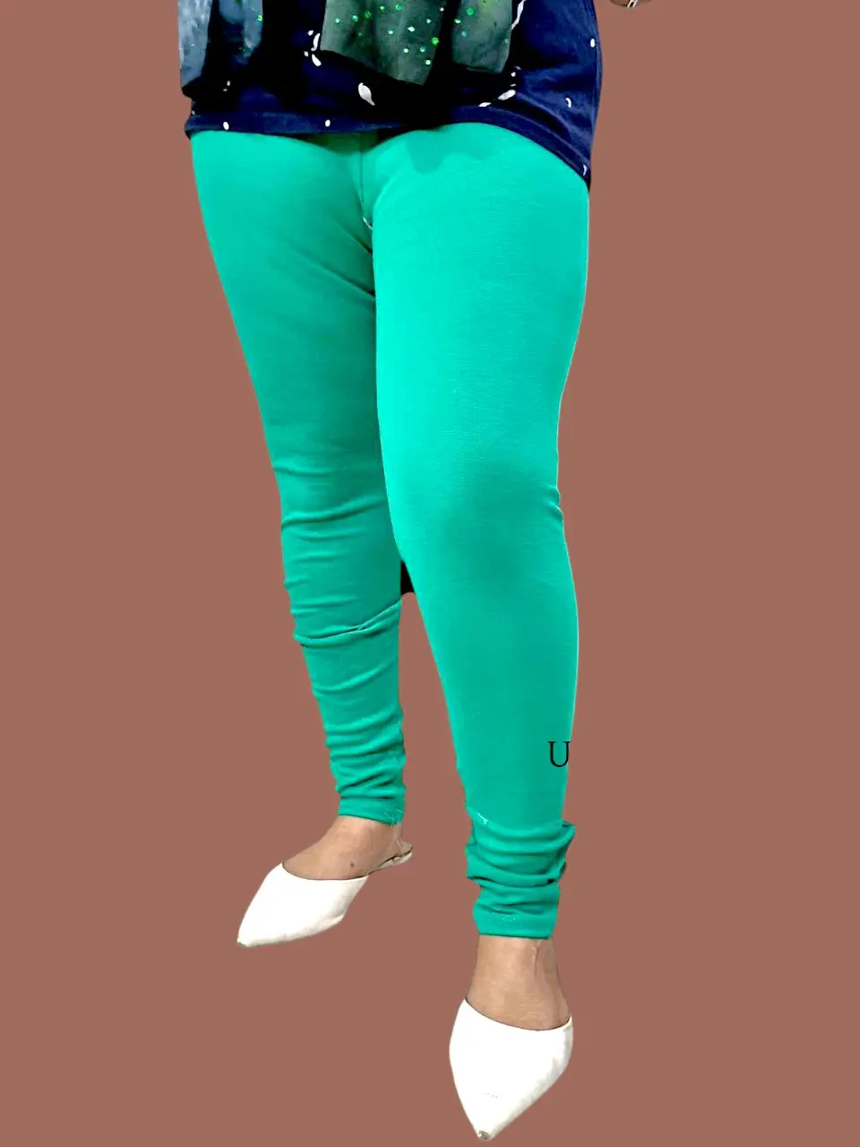 Picture of Cotton Winter Special Back Pocket Ties Pant For Woman/Teenager Girls Tiles Jeggings.